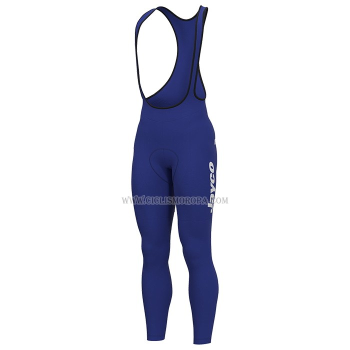 2023 Ropa Ciclismo Jayco Alula Azul Blanco Mangas Largas y Culotte Largo